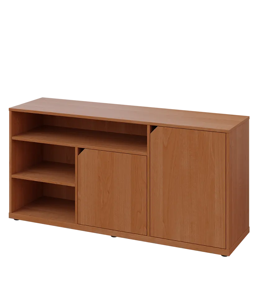 KU2-15DN3 P skříňka nízká 2-dveřová, nika, 740x1522x400, provedení pravé, olše jantar